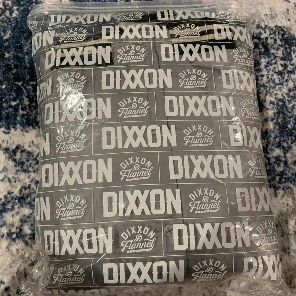 Dixxon Flannel Company Jacket Pastime Nylon Varsity Jacket Gray Men's XL‎ NWT